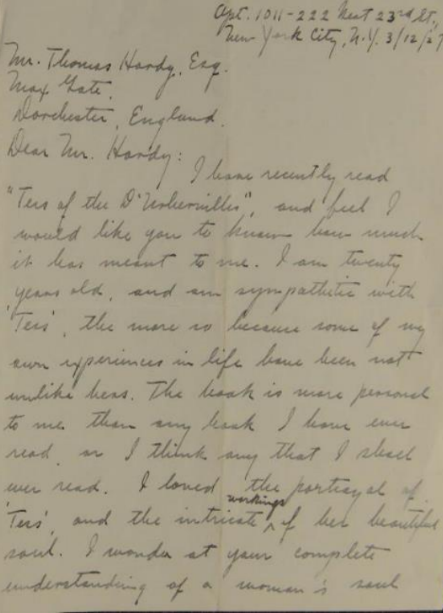 The Life and Times of Thomas Hardy Lecture Series  Thomas Hardy and Charles Darwin: lives in letters